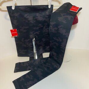 SPANX Look At Me Now Seamless Camo – Bundle of 2 (Leggings + Biker Shorts) – NWT